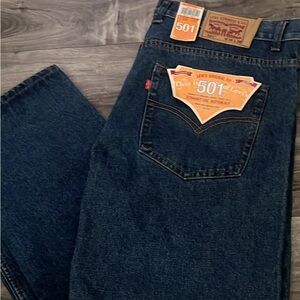 Levi's Men's Dark Blue Straight Jeans